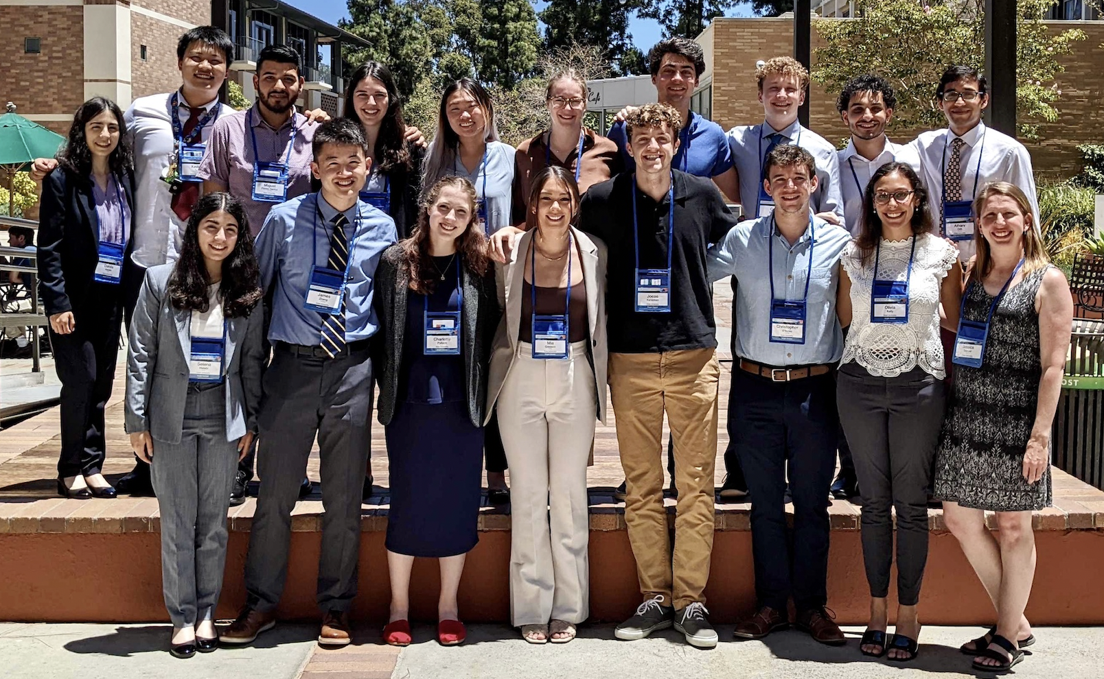 Madison with the other program members at the UCLA Amgen Symposium.